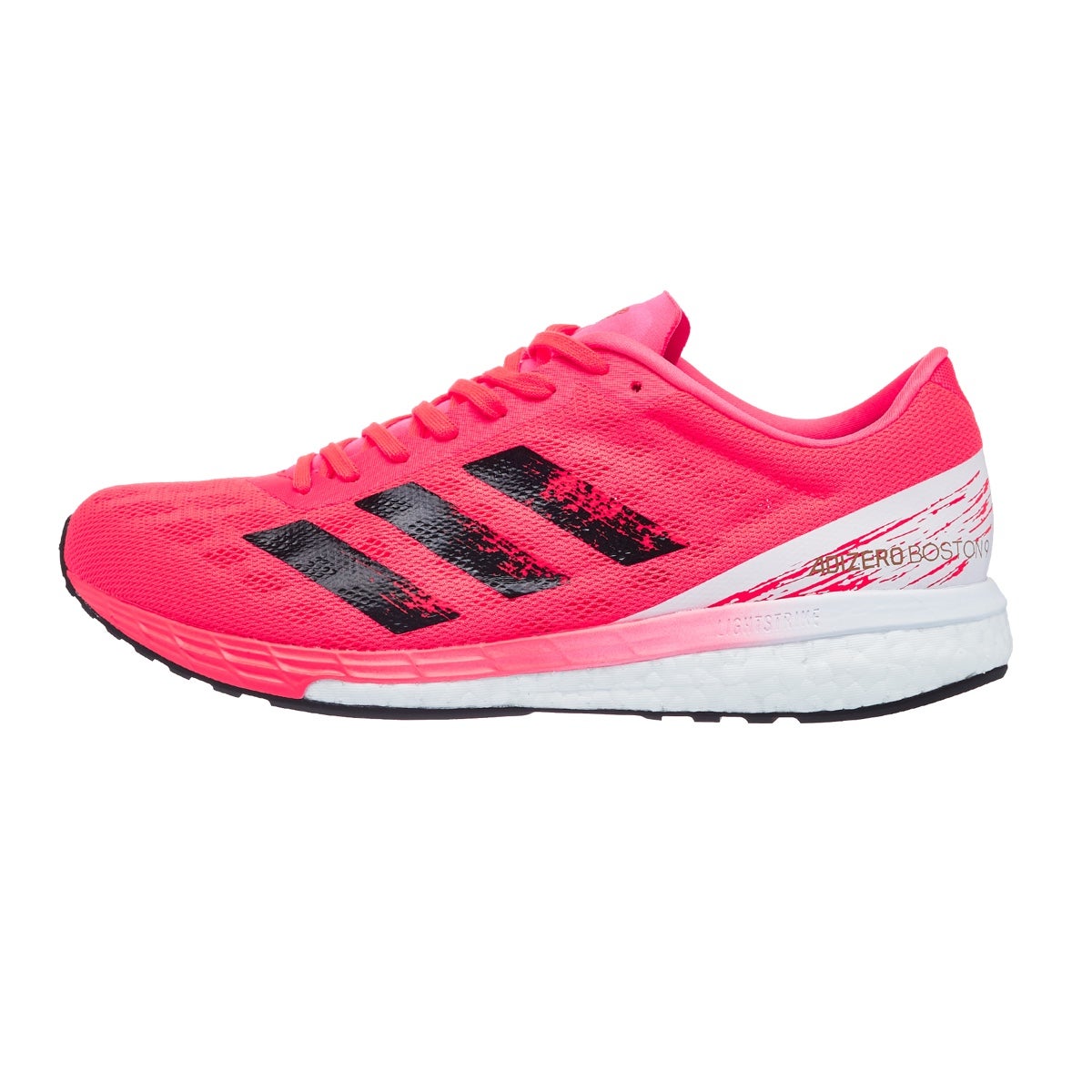 adidas adizero Boston 9 Men's Shoes Pink/Black 360° View | Running ...