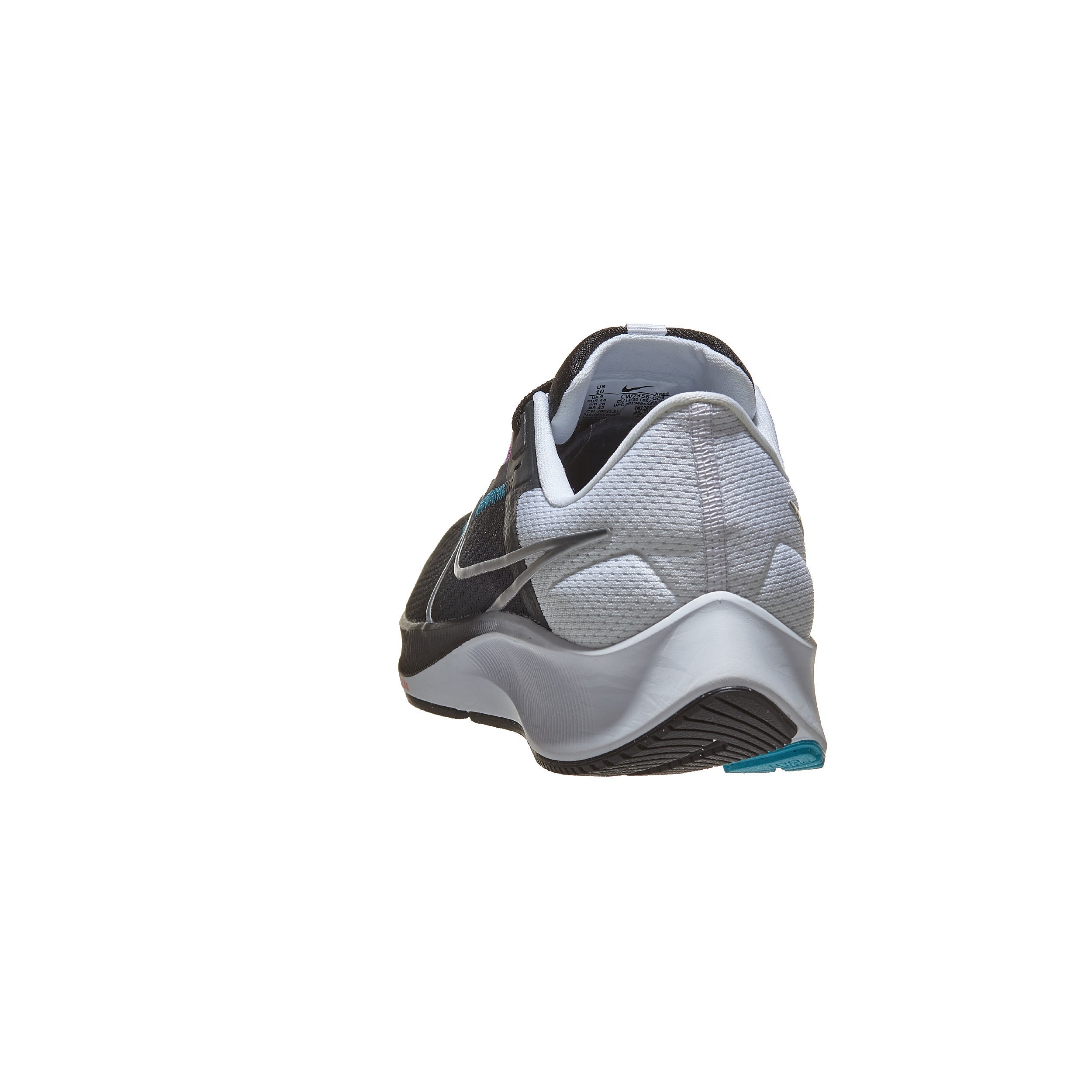 Nike Zoom Pegasus 38 Men's Shoes White/Black/Silver 360° View | Running  Warehouse Europe