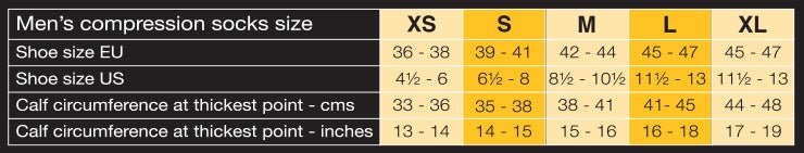 european sock sizes