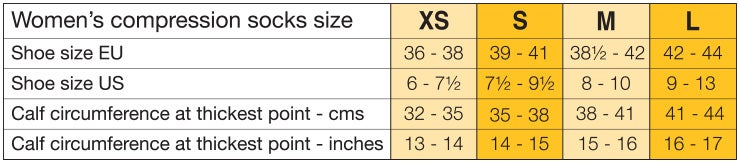 diadora women's shoe size chart