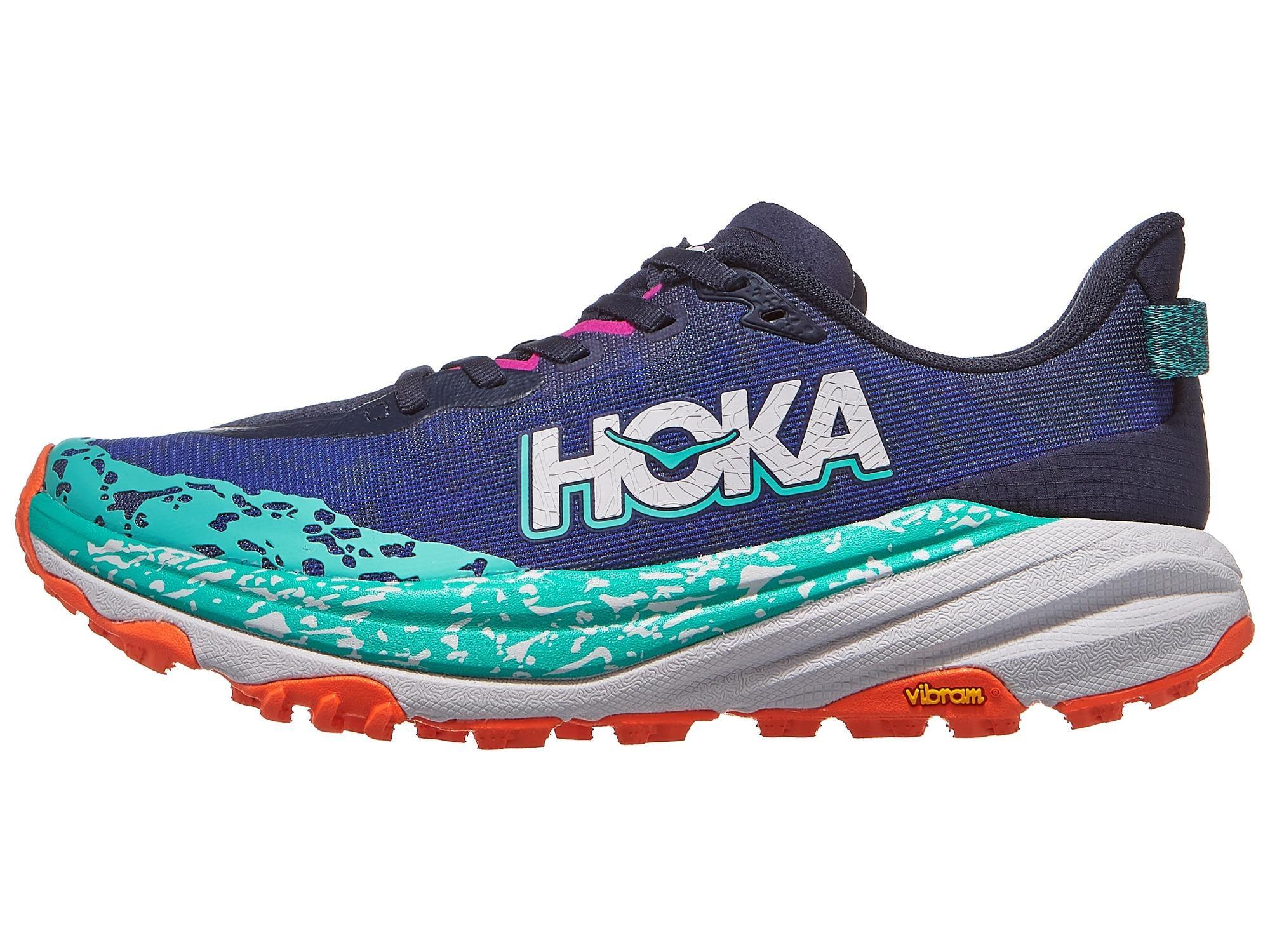 HOKA Speedgoat 6 (Breit) Damen Laufschuh Navy/Meteor