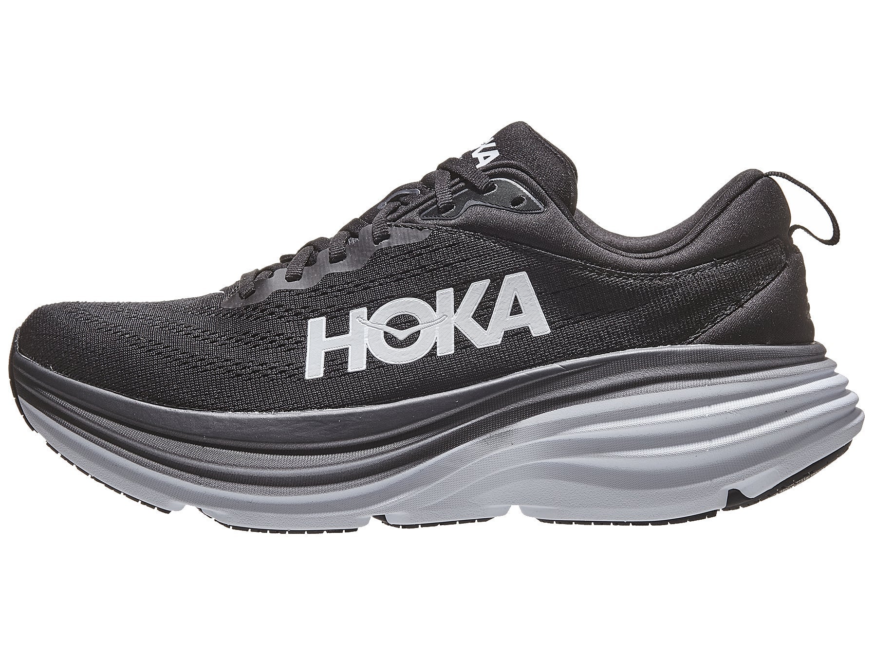 HOKA Bondi 8 Herren Laufschuh Schwarz/Weiß