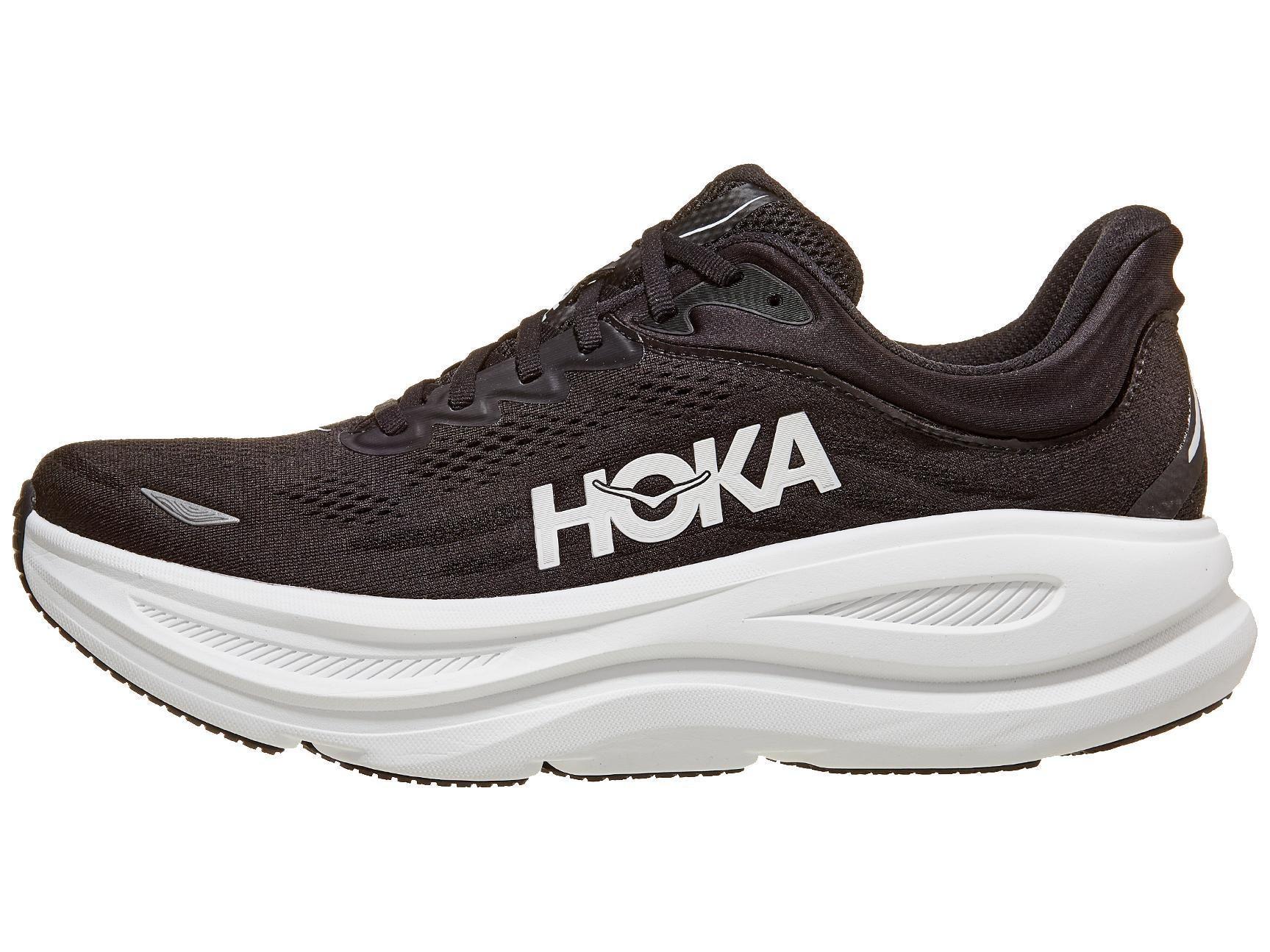 HOKA Bondi 9 Herren Laufschuh Schwarz/Weiß