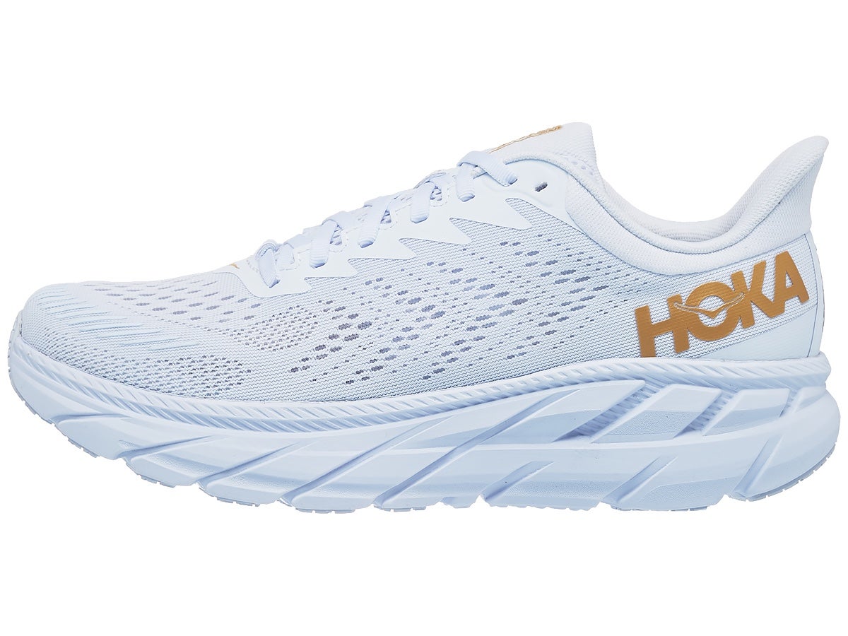 Zapatillas Hombre HOKA ONE ONE Clifton 7 Blanco/Dorado Egg