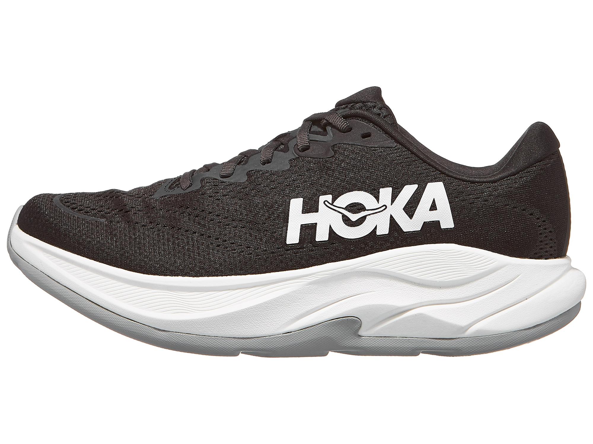 HOKA Rincon 4 Breit Damen Laufschuh Schwarz/Weiß