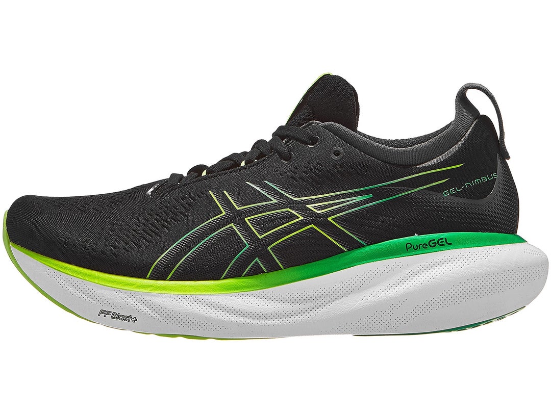 asics gel nimbus 21 black lemon spark