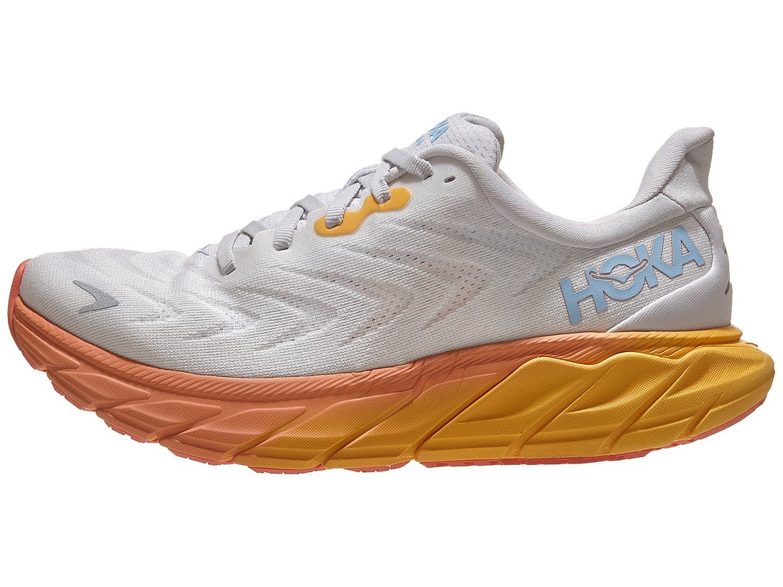 HOKA Arahi 6 Women's Shoes Nimbus Cloud/Blanc - Running Warehouse Europe