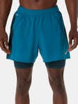 ASICS Men's Road 2in1 5'' Short