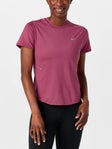 Nike Women's Dri-FIT Short-Sleeve Top Burgundy M