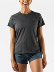 Rabbit Damen EZ Tee Kurzarmtop Schwarz Grau