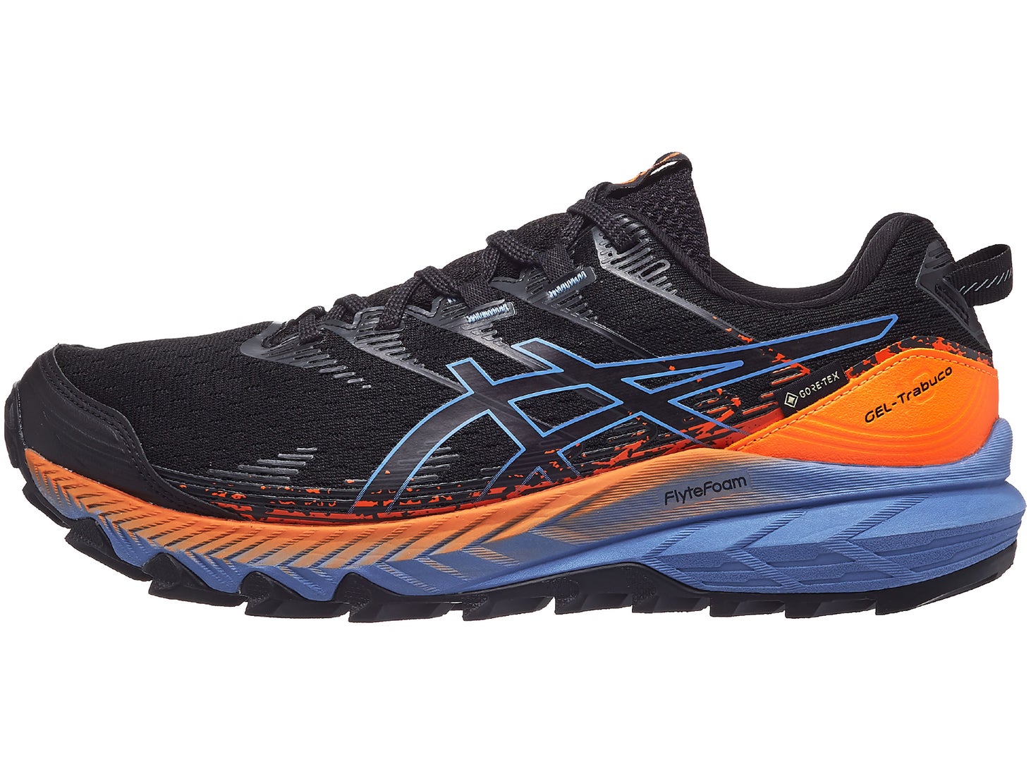 ASICS Gel Trabuco 10 GTX Men's Shoes Black/Blue Running Warehouse Europe