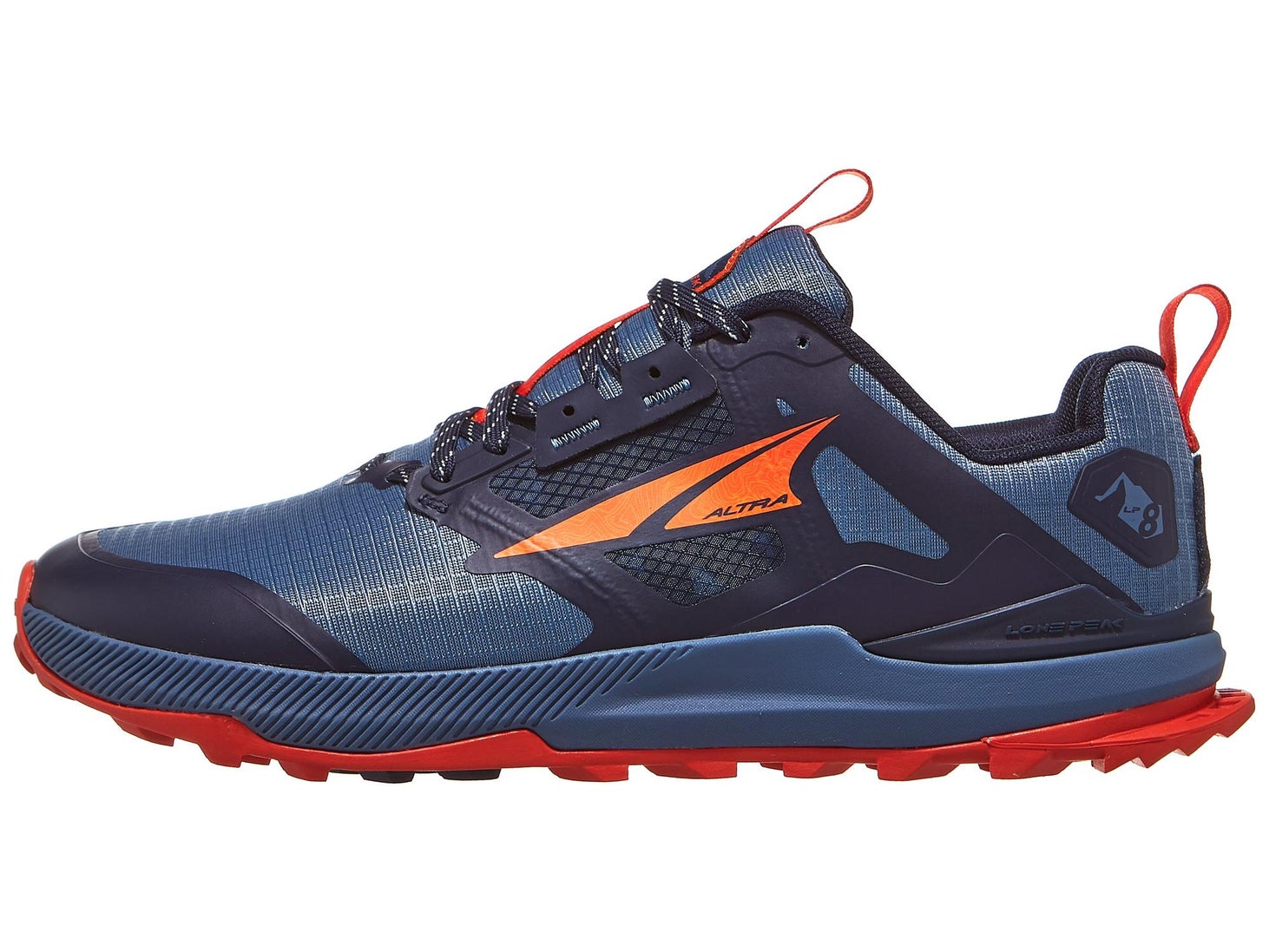 Altra Lone Peak 8 Men's Shoes Blue/Orange Running Warehouse Europe