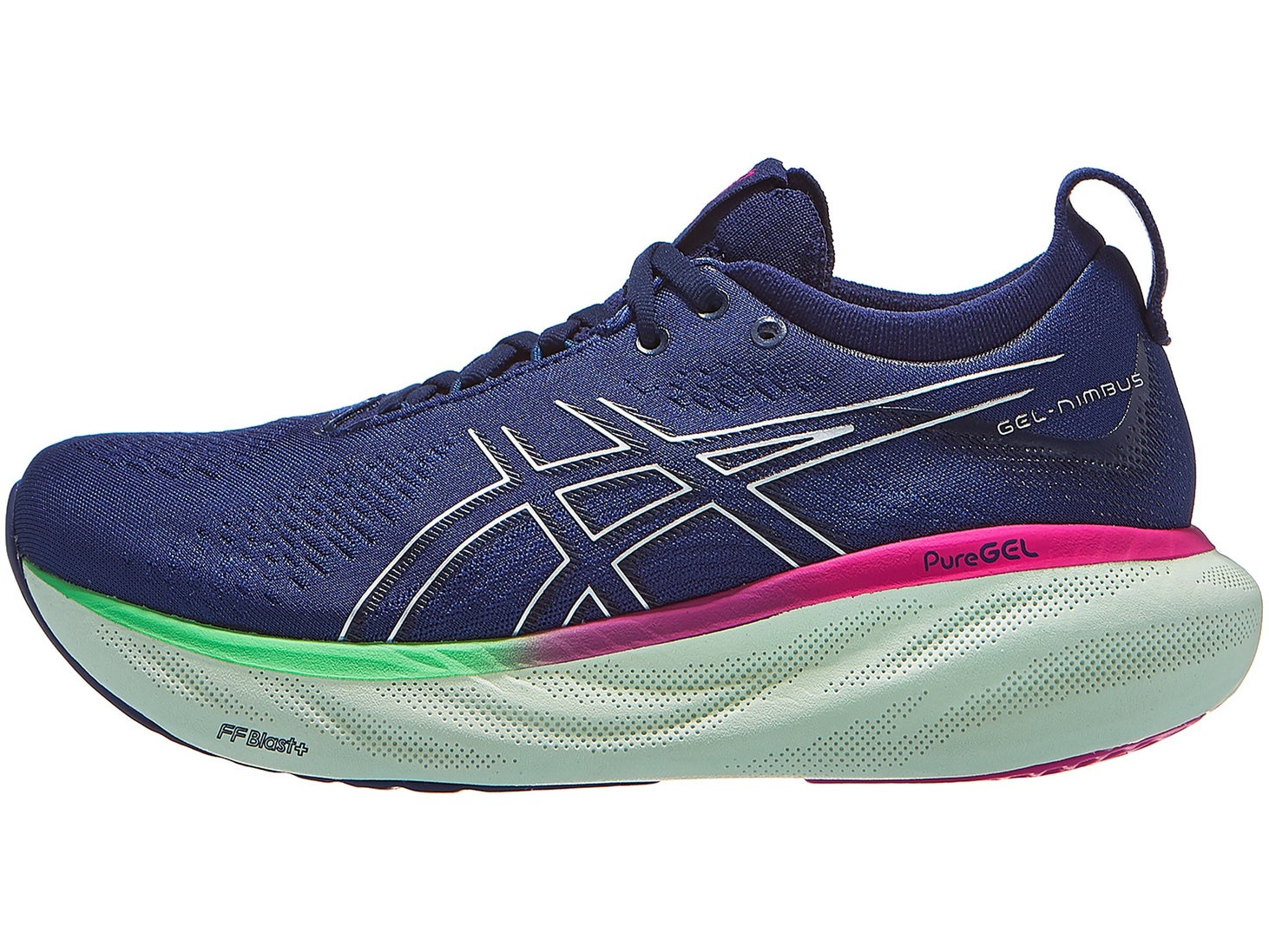 ASICS Gel Nimbus 25 Women's Shoes Indigo Blue/Silver - Running ...