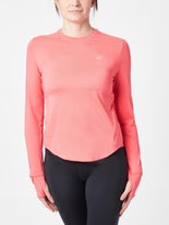 Nike Women's Dri-FIT UV LS Crew-Neck Running Top