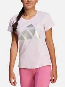 adidas Girl's Spring Metallic Stripes Top