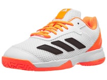 adidas Courtflash K AC White/Lucid Orange Junior Shoes