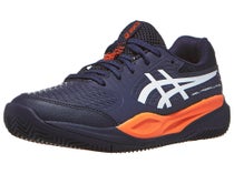 Asics Gel Resolution X GS Clay Navy/White Junior Shoes