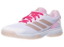 Chaussures Junior adidas Ubersonic 5 K White/Silver/Purple TOUTES SURFACES