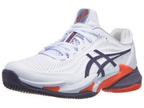 Chaussures Homme Asics Court FF 3 White/Purple/Orange - TERRE BATTUE