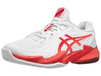 Chaussures Homme Asics Court FF 3 Novak White/Orange - TERRE BATTUE