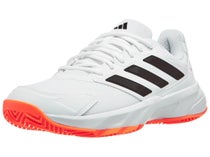 Chaussures Homme adidas Courtjam Control 3 White/Orange - TERRE BATTUE