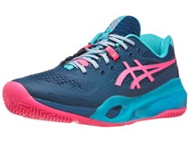 Chaussures Homme Asics Gel Resolution X Mako Blue/Pink - PADEL