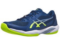 Chaussures Homme Asics Solution Swift FF 2 Blue/Yellow - TERRE BATTUE