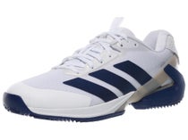 Chaussures Homme adidas adizero Ubersonic 5 White/Blue - TERRE BATTUE