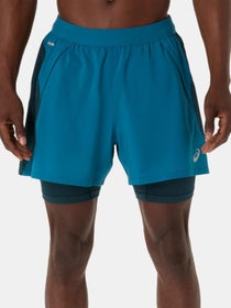 ASICS Men's Road 2in1 5'' Short