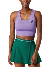 Asics Women's New York Match Crop Tank Faded Purple