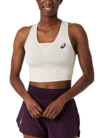 Asics Women's New York Jacquard Crop Tank Beige