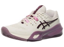 Asics Gel Resolution X SANDPLATZ Damenschuh Hafer/Aubergine
