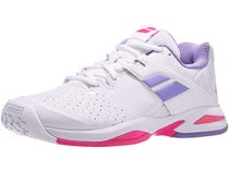 Babolat Propulse AC  White/Lavender Junior Shoes