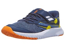 Chaussures Junior Babolat Pulsion Velcro Blue/Yellow - TOUTES SURFACES