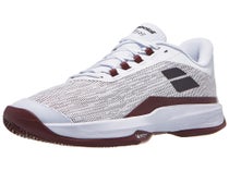 Chaussures Homme Babolat Jet Tere 2 White/Burgundy - TERRE BATTUE