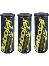 Lote de 3 tubos de 3 pelotas Babolat Ace Padel