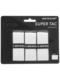 Dunlop Super Tac 0.55mm Overgrip - Wei (3er-Pack)