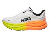 HOKA Bondi 9 Men's Shoes White/Neon Tangerine