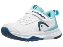 Chaussures Junior HEAD Sprint Velcro 4.0 White/Turquoise