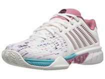 Zapatillas mujer K-Swiss Express Light 3 Blanco/Lila/Turquesa P&#xC1;DEL/TIERRA BATIDA