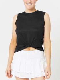 Lucky in Love Damen Twist Front Tank Schwarz