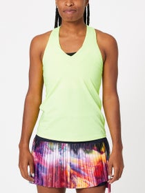 Lucky in Love Damen V-Neck Tank mit BH Gelb