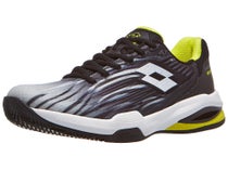 Chaussures Homme Lotto Mirage 200 II PRT Black/White/Green TERRE BATTUE
