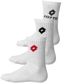 Lotto Quarter Socks Tri-Pack White