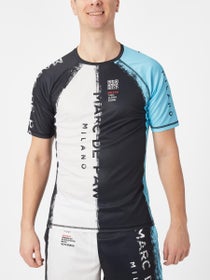 Marc De Paw Men's Color-Blocked Blue Crew