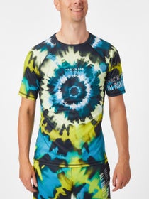 Marc De Paw Men's Tie-Dye Acid Green Crew