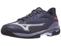 Chaussures Homme Mizuno Wave Exceed Court Grey/White/Blue TERRE BATTUE