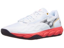 Mizuno Wave Enforce Court AC White/Blue/Coral Men Shoes