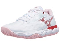 Mizuno Wave Enforce Court Clay White/Pink Women Shoe