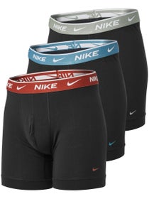 Nike Herren Baumwoll-Stretch Boxershorts 3er-Pack Schwarz/Blau/Rot